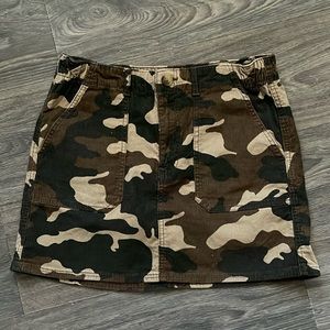 American Eagle Corduroy Camo Skirt
